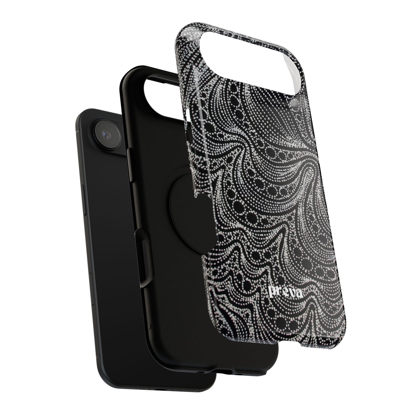 Abstract Midnight Lace Phone Case