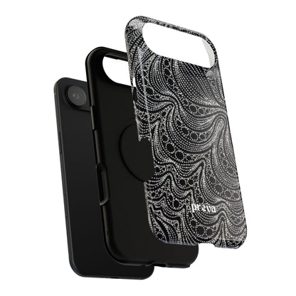Abstract Midnight Lace Phone Case