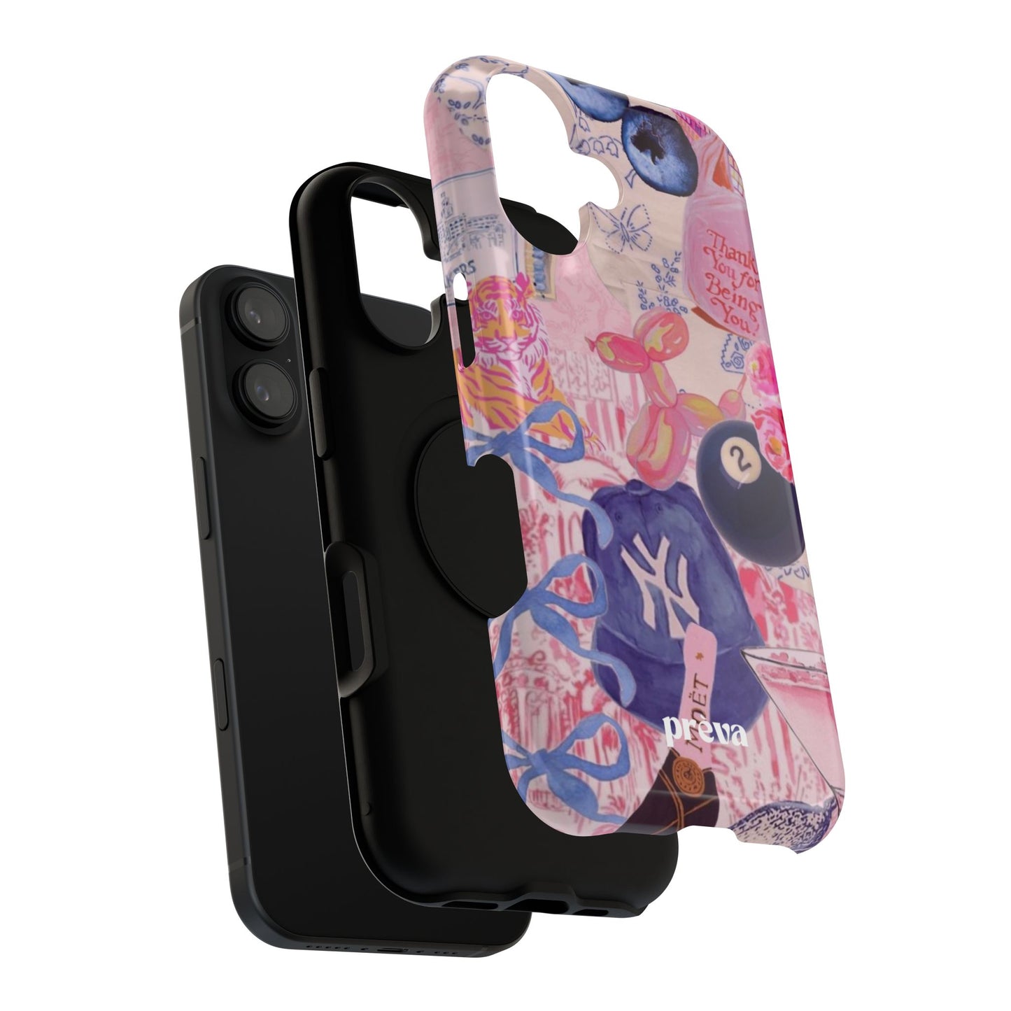 Retro 8 Ball Collage Phone Case