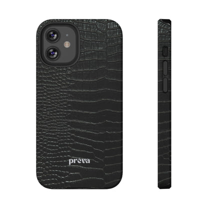 Black Croc Phone Case
