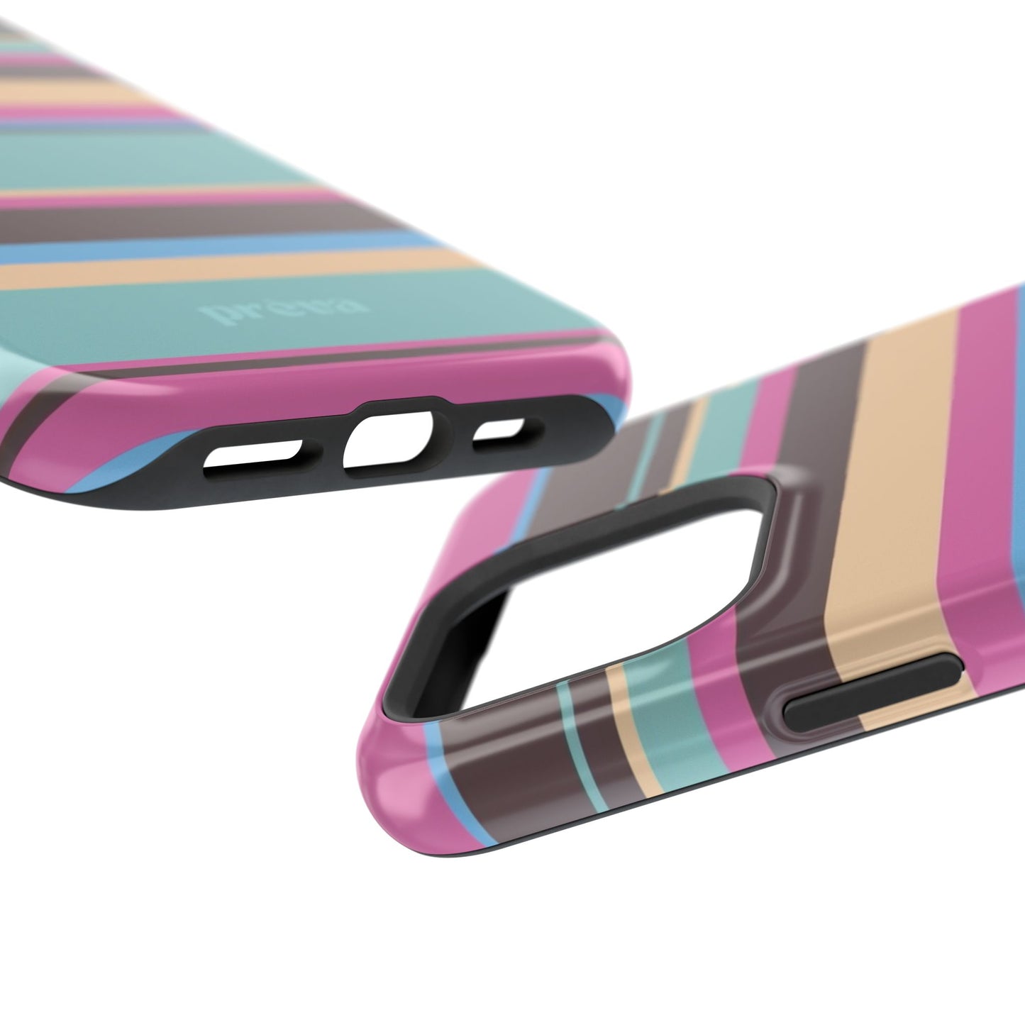 Cocoa Palm Stripes Phone Case