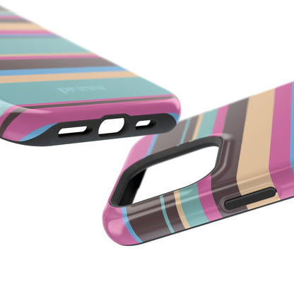 Cocoa Palm Stripes Phone Case