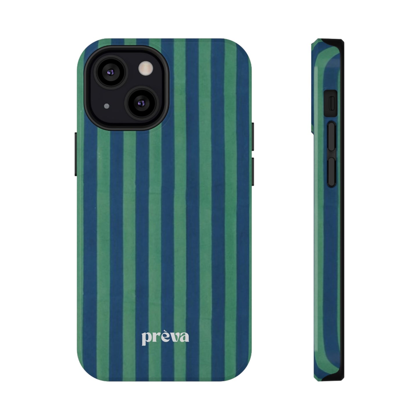 Green & Blue Stripes Phone Case