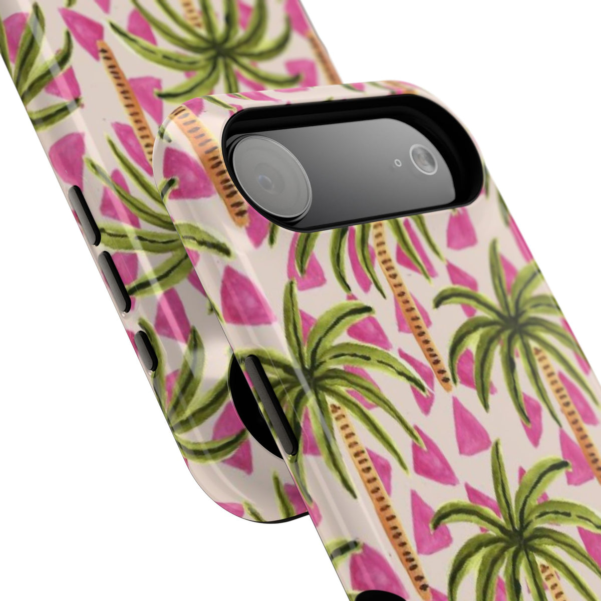 Phone Case — Pink Palm Tree Impact-Resistant Protector