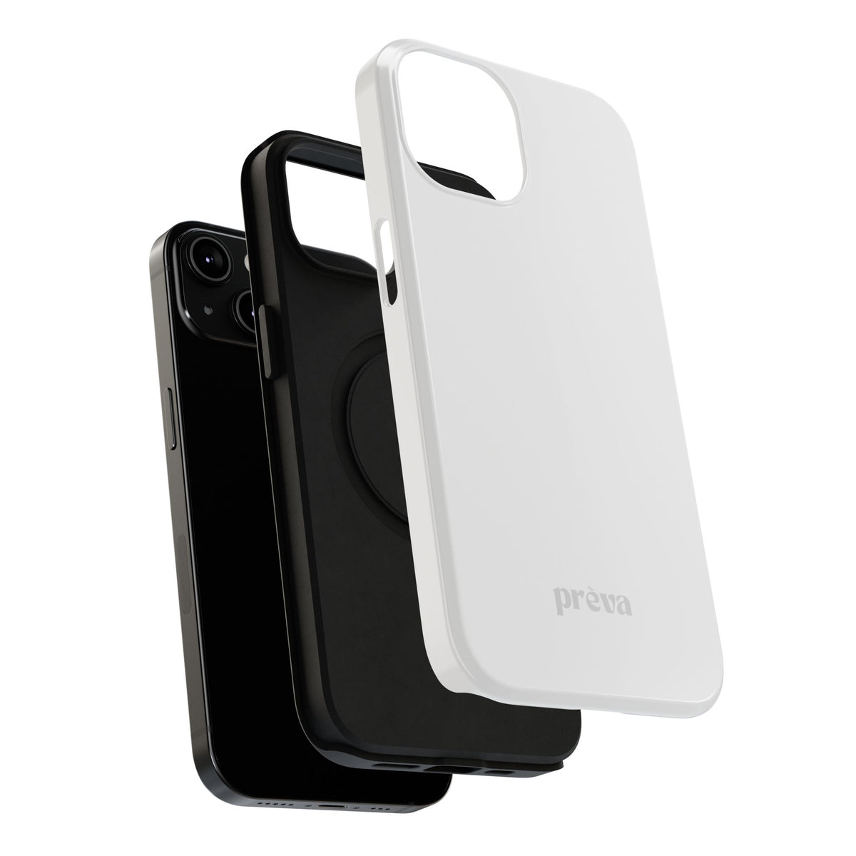 White & Grey Phone Case