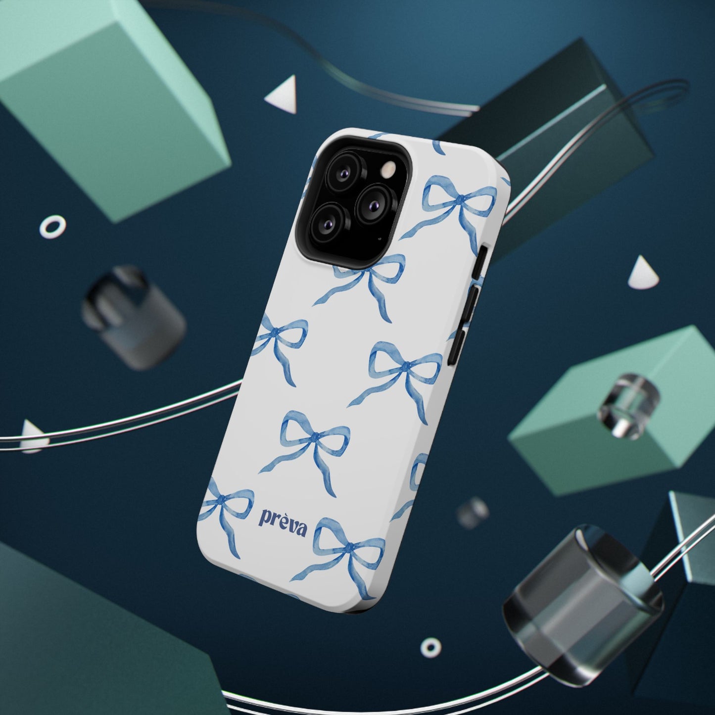 Blue Bow Phone Case