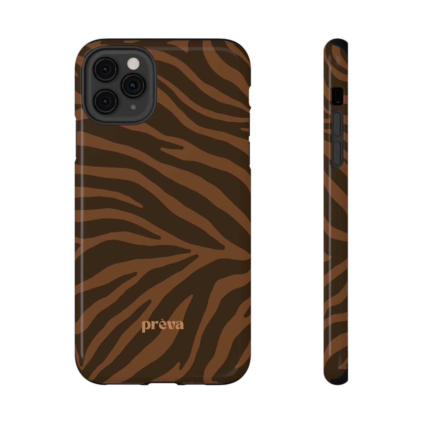 Brown Tiger Stripe Phone Case