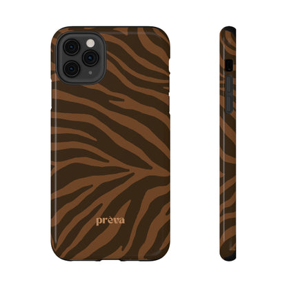 Brown Tiger Stripe Phone Case