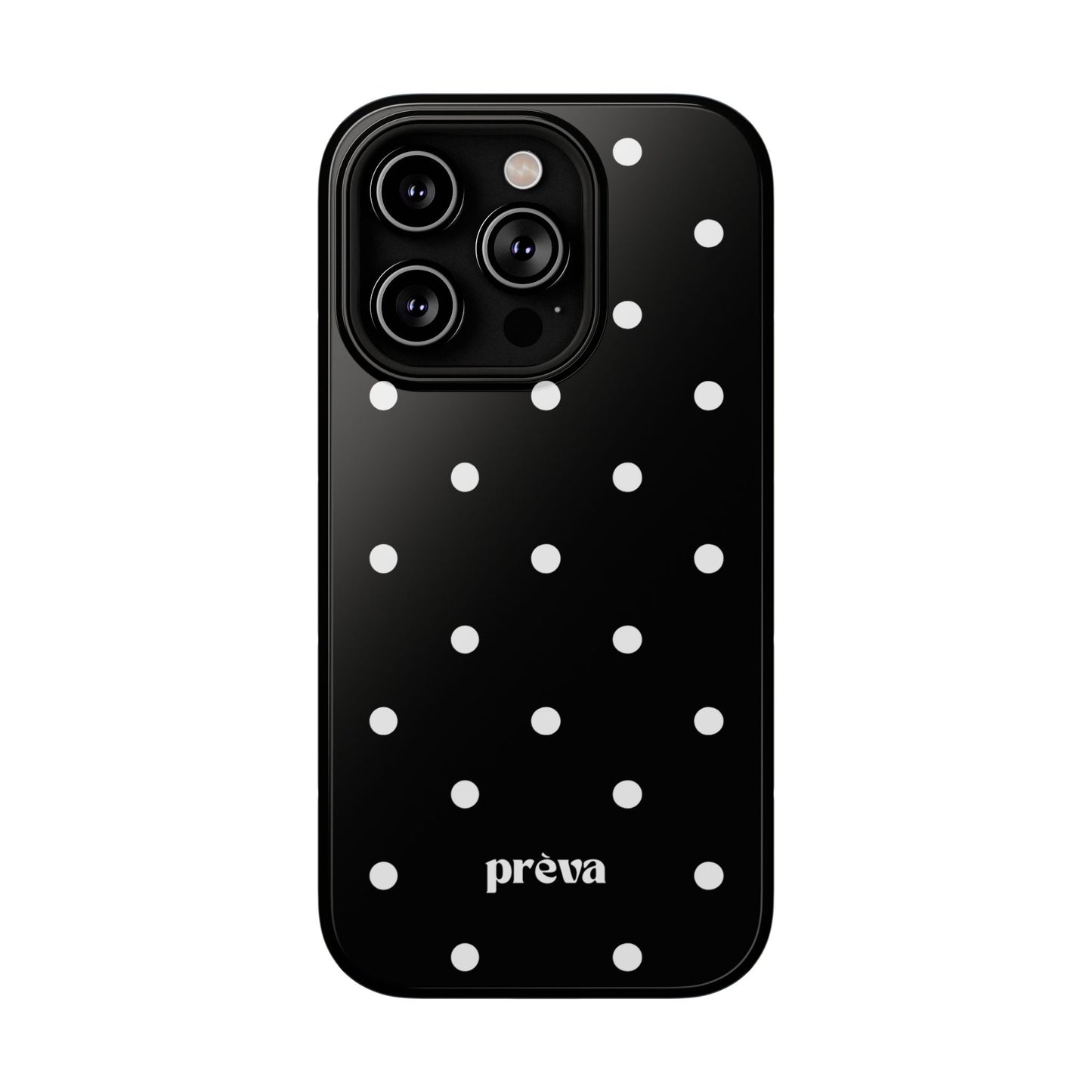 Black with White Polka Dots Phone Case