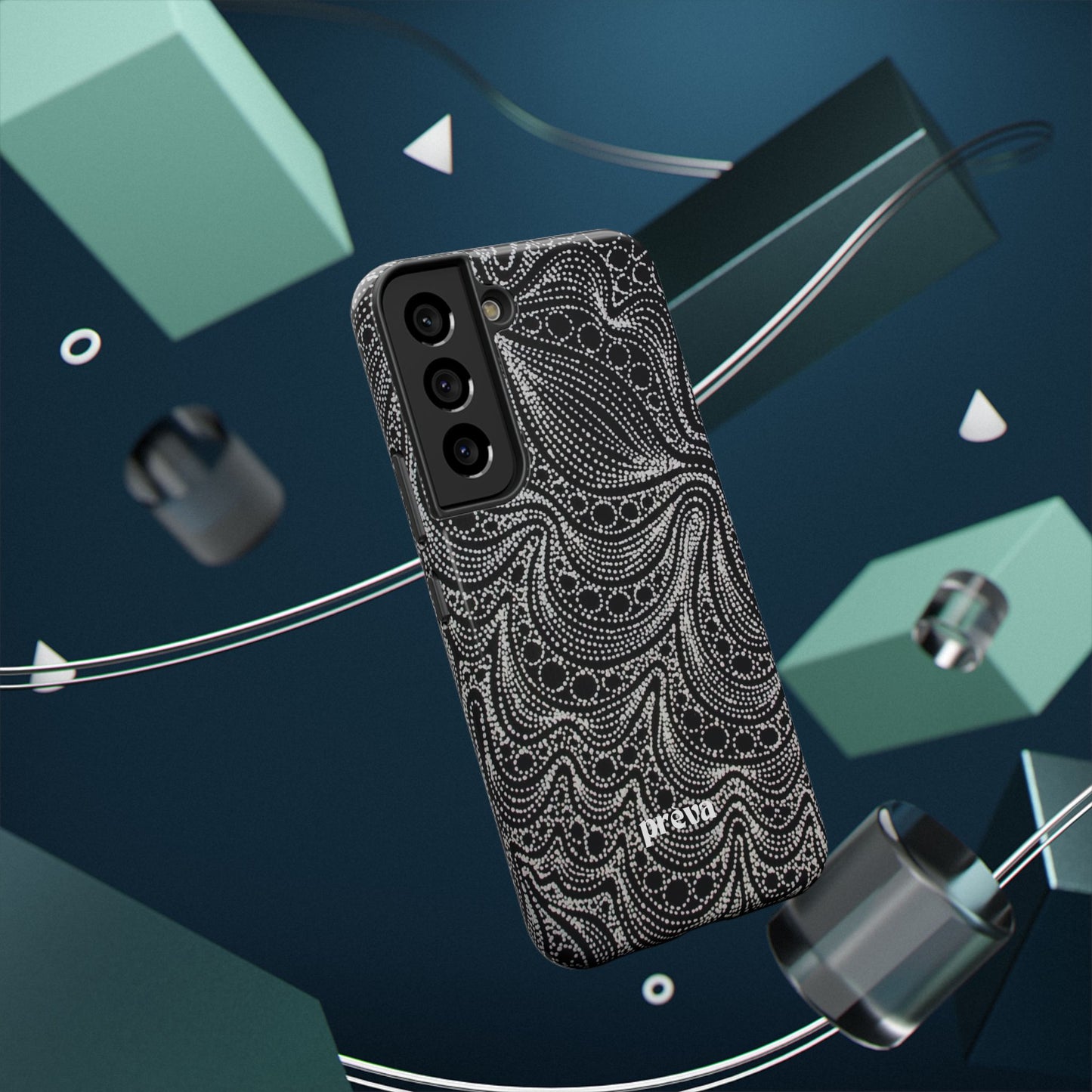 Abstract Midnight Lace Phone Case