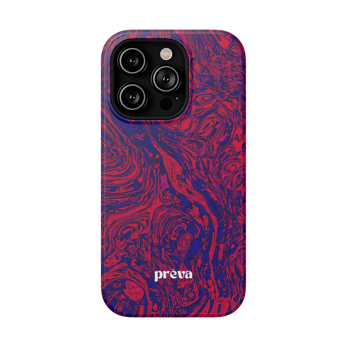 Marbled Red & Purple Impact Phone Case