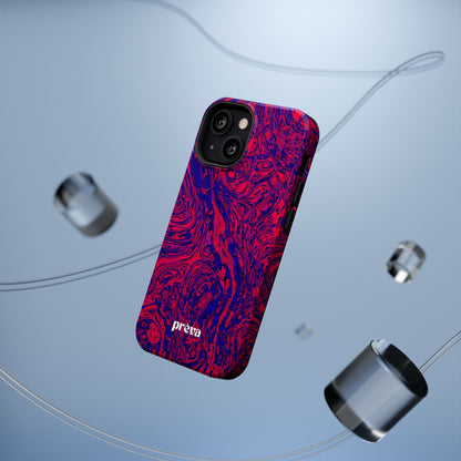 Marbled Red & Purple Impact Phone Case