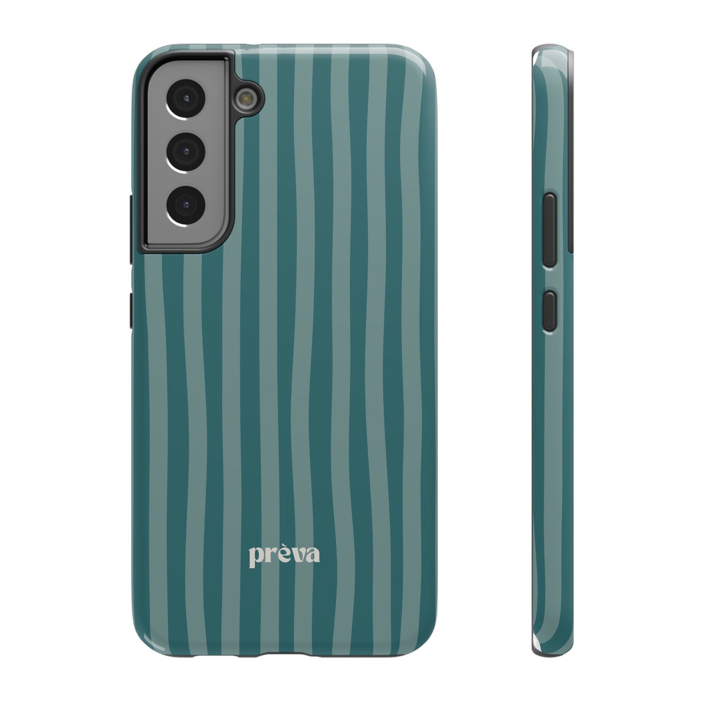 Striped Teal Phone Case