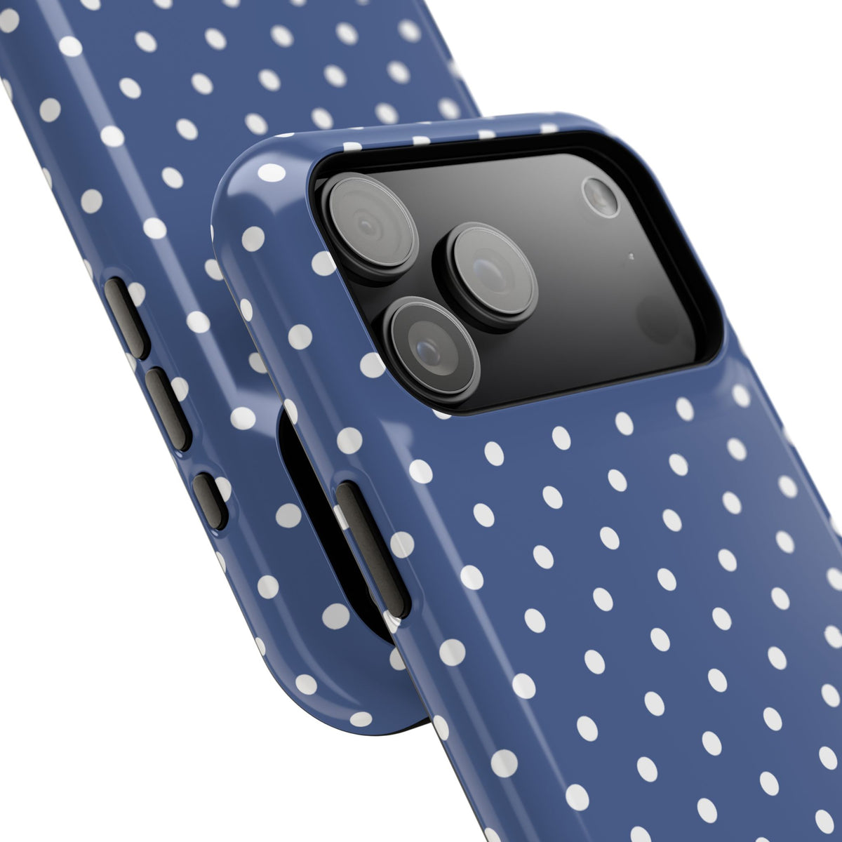 Navy Polka Dot Phone Case