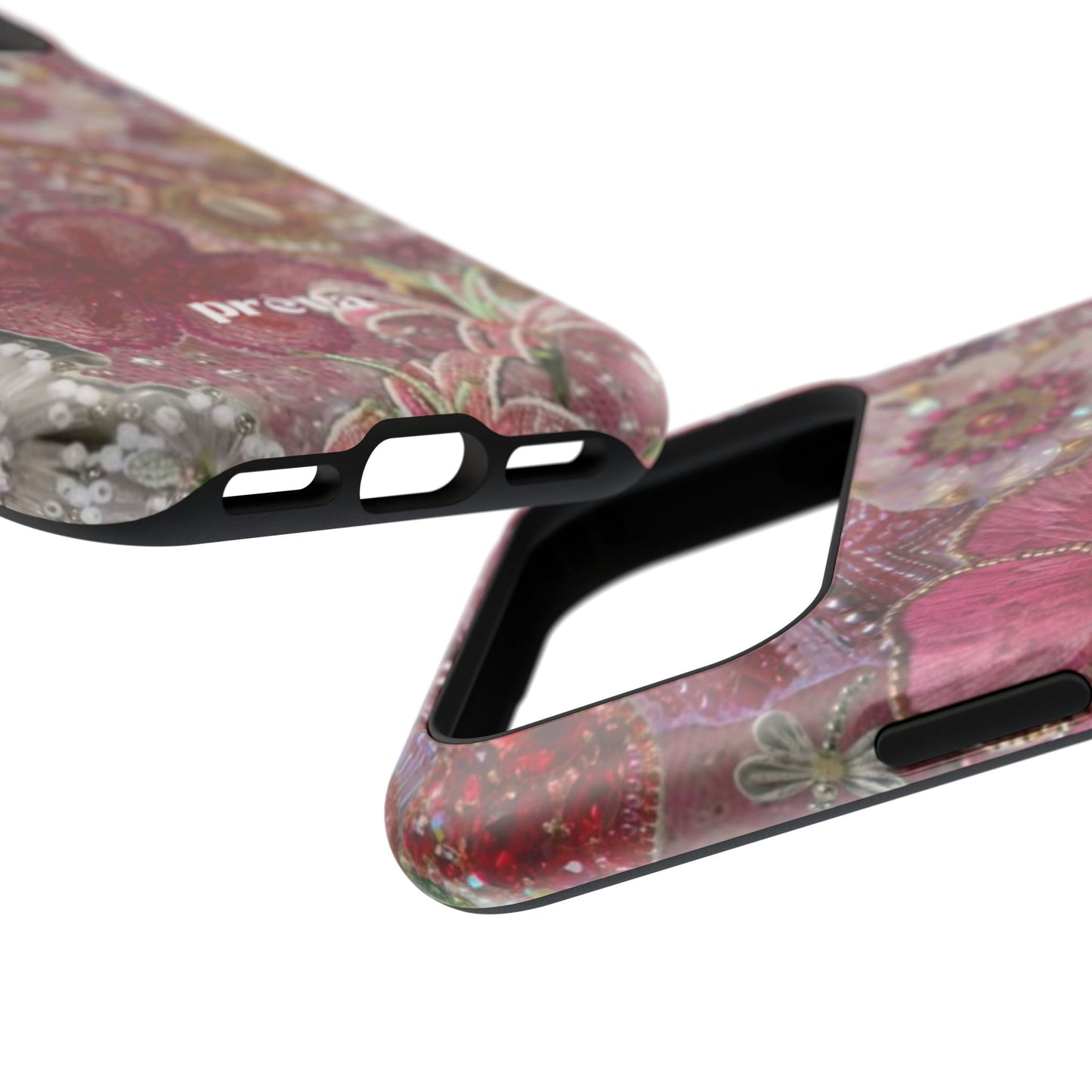 Floral Embroidery Phone Case