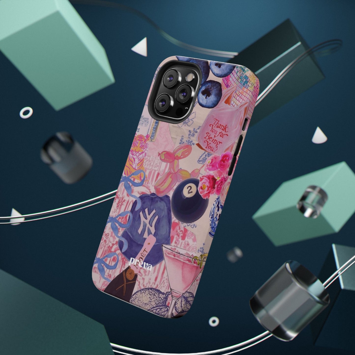 Retro 8 Ball Collage Phone Case