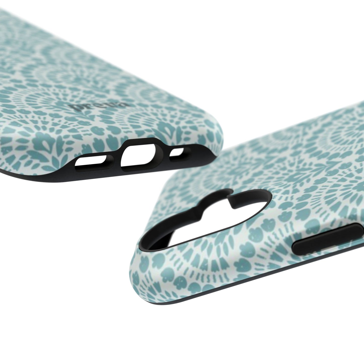 Aqua Lace Pattern Phone Case