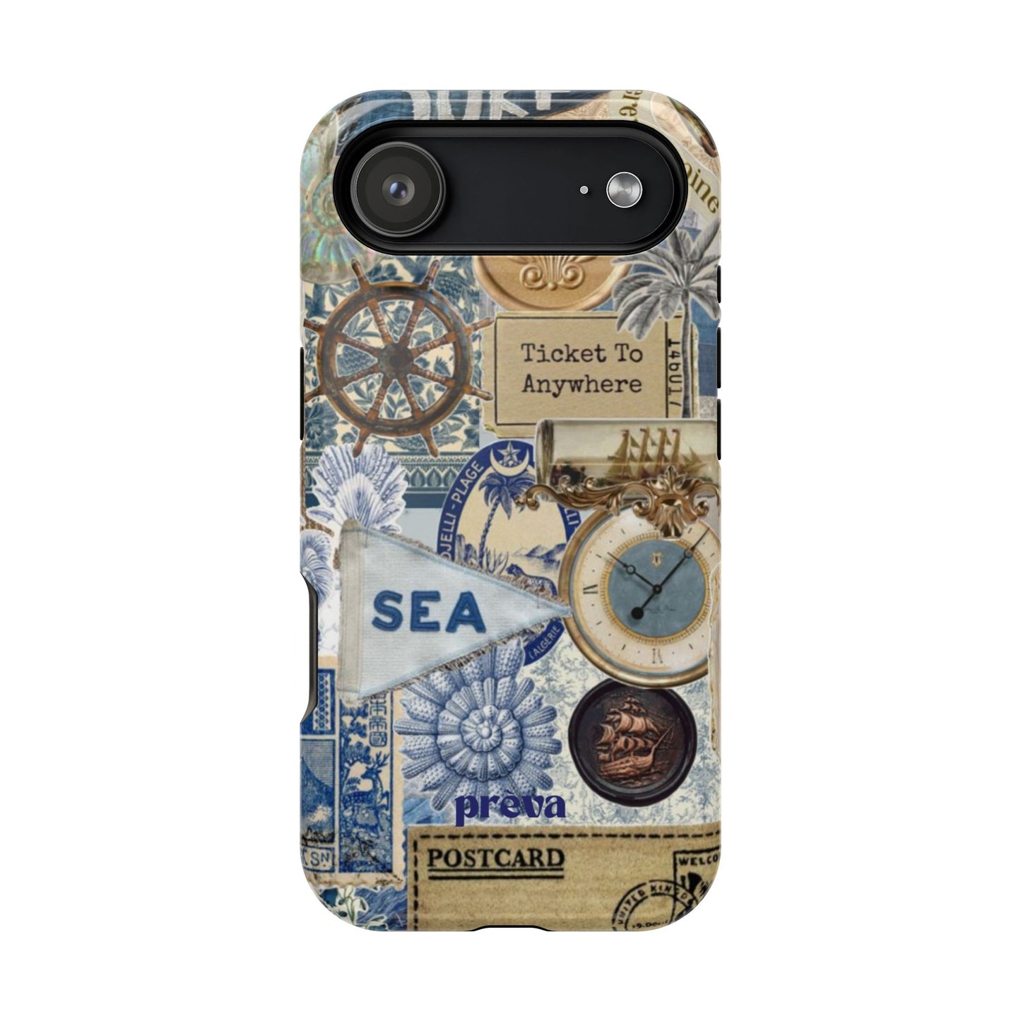 Neutral Travel Collage Phone Case
