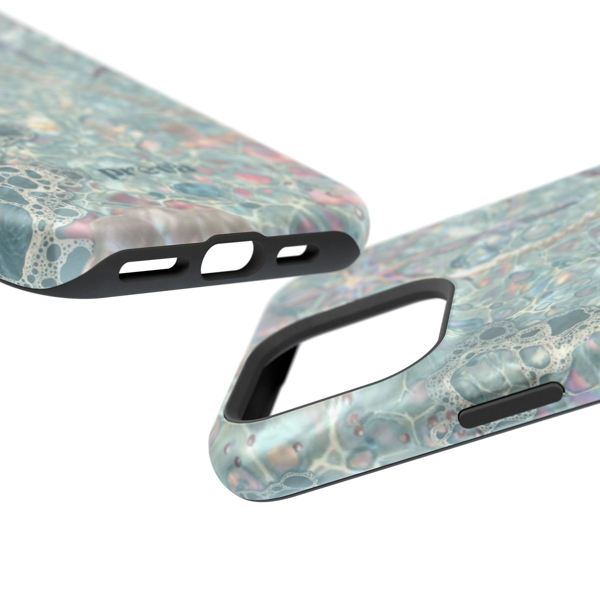 Marbled Seafoam Impact-Resistant Phone Case