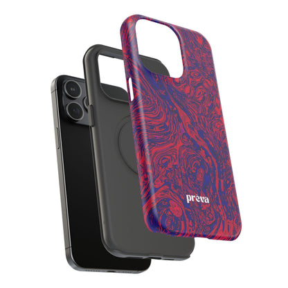 Marbled Red & Purple Impact Phone Case