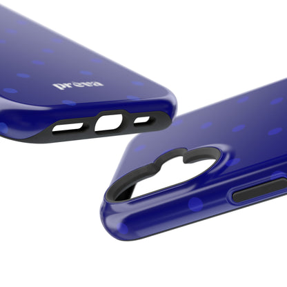 Dark Blue Polka Dots Phone Case