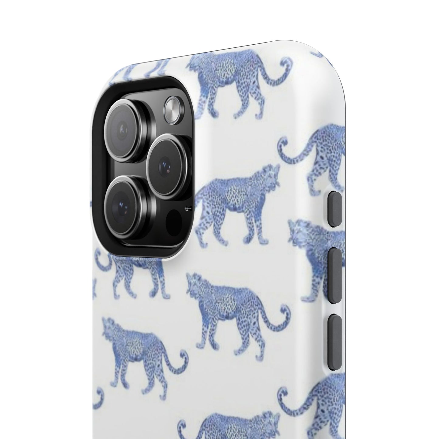 Blue Leopard Pattern Phone Case