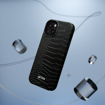 Black Croc Phone Case