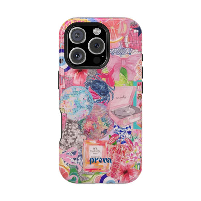 Floral & Pink Collage Phone Case