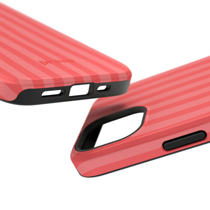 Coral Stipes Phone Case