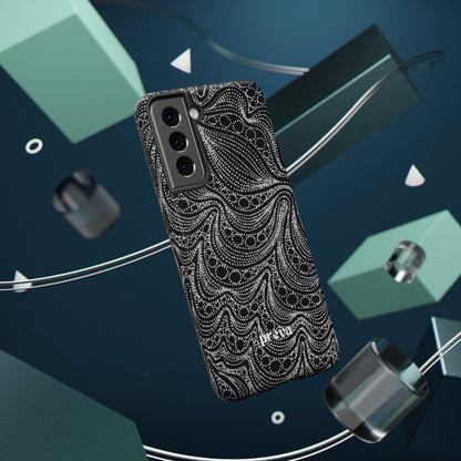 Abstract Midnight Lace Phone Case
