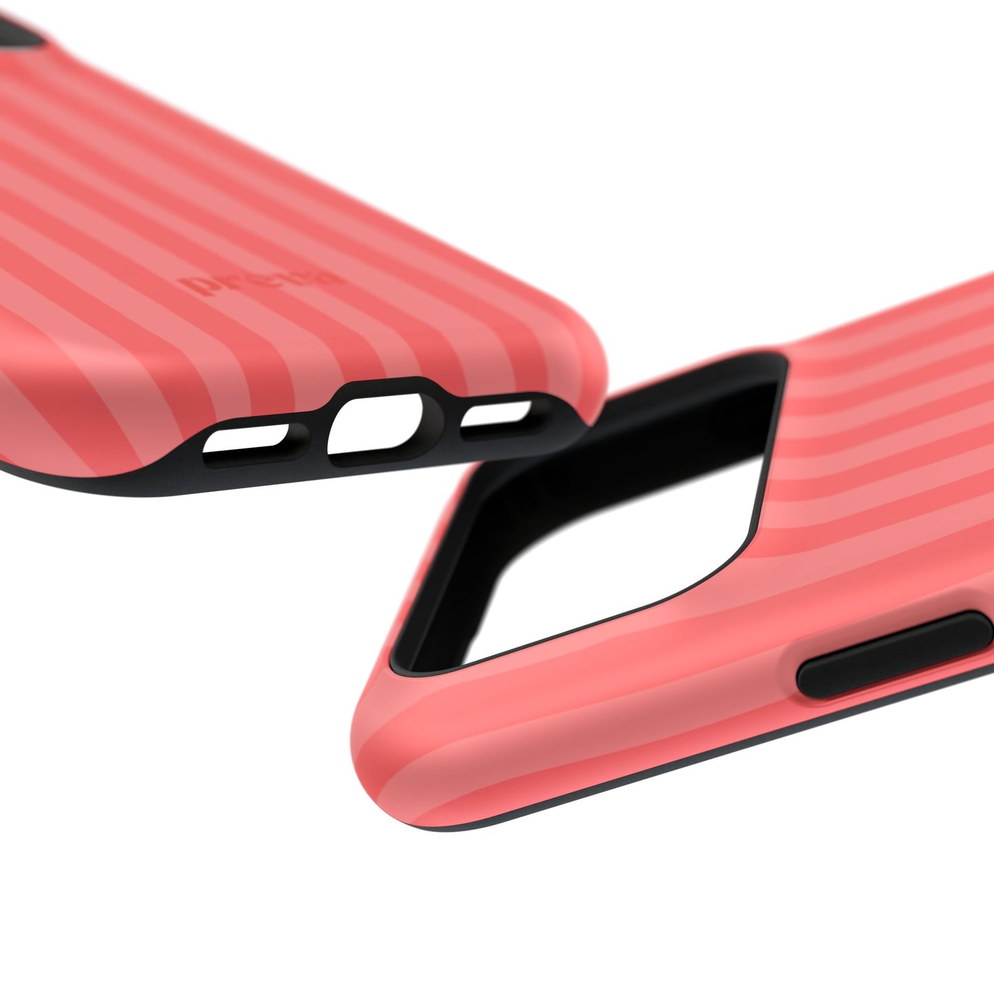 Coral Stipes Phone Case