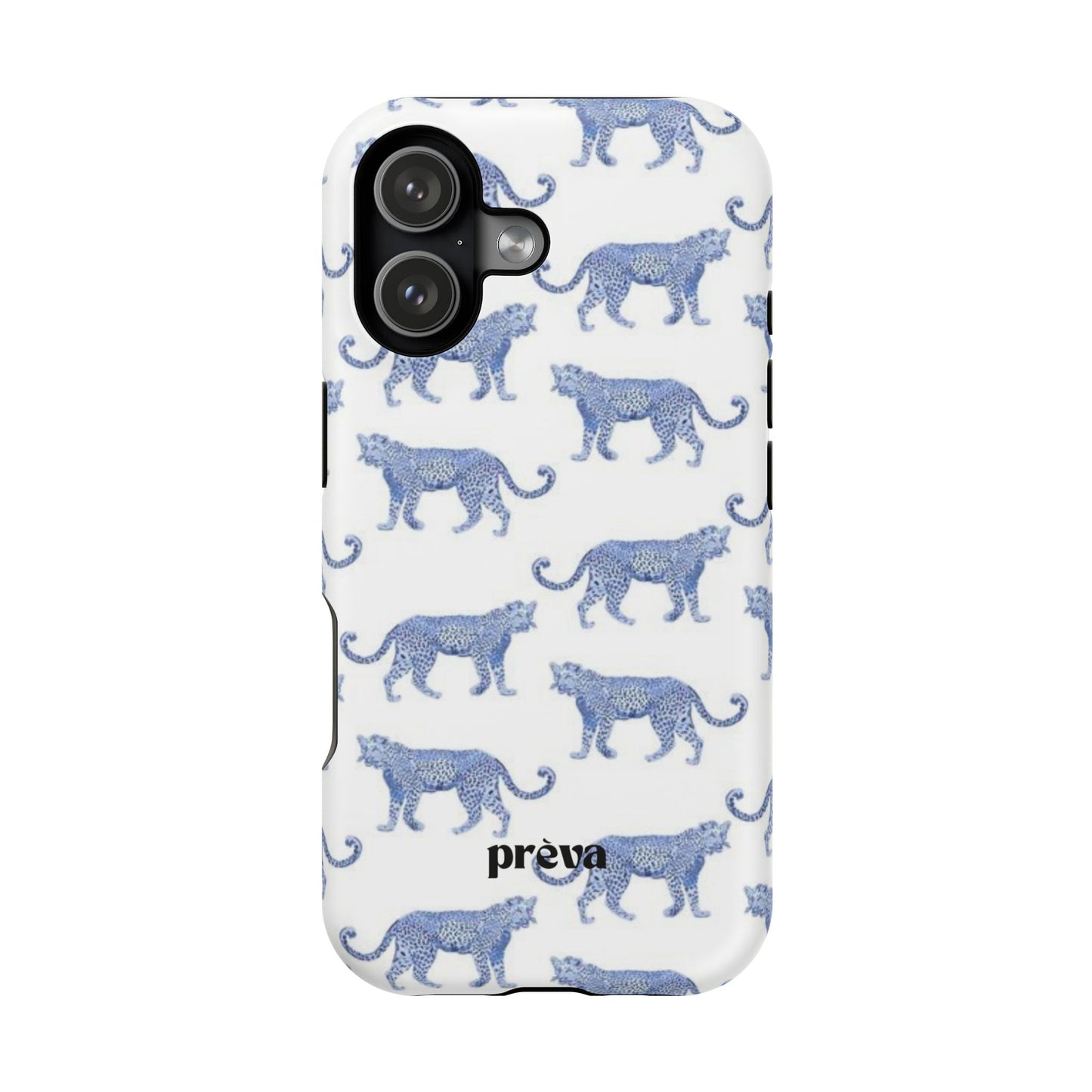 Blue Leopard Pattern Phone Case