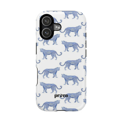 Blue Leopard Pattern Phone Case