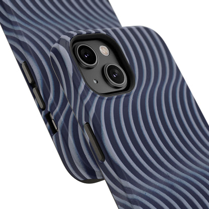 Wavy Navy Phone Case