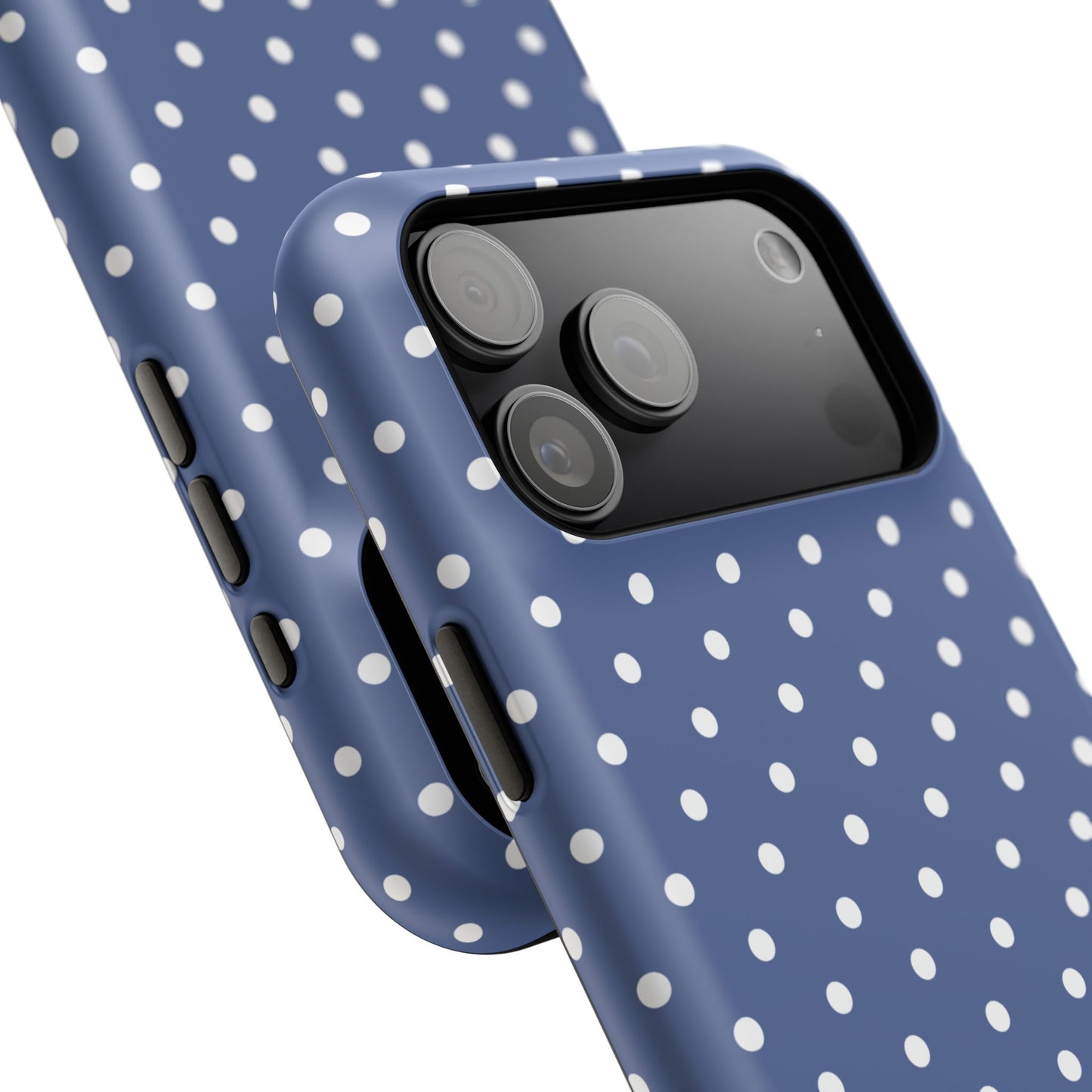 Navy Polka Dot Phone Case