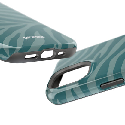 Teal Zebra Phone Case