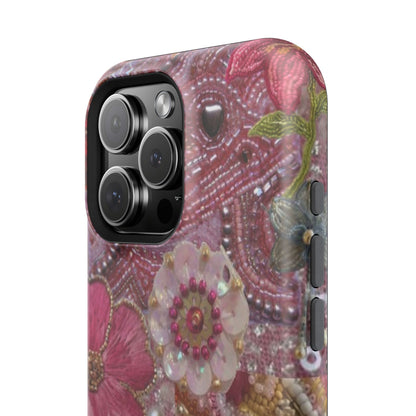 Floral Embroidery Phone Case