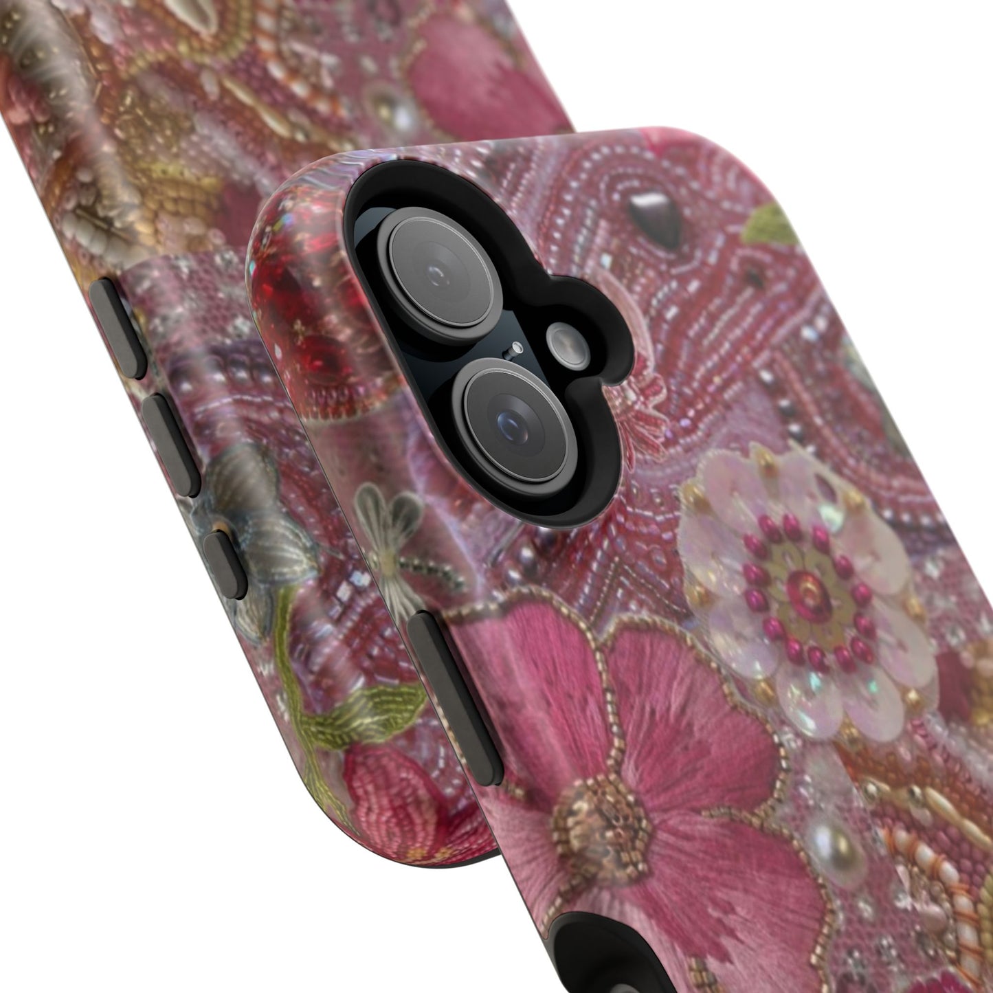 Floral Embroidery Phone Case