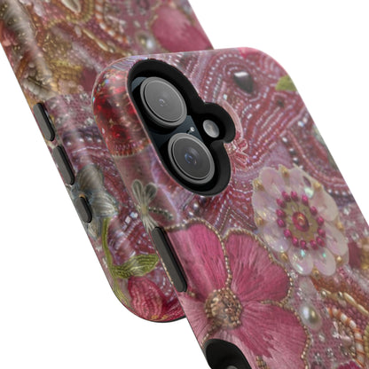 Floral Embroidery Phone Case