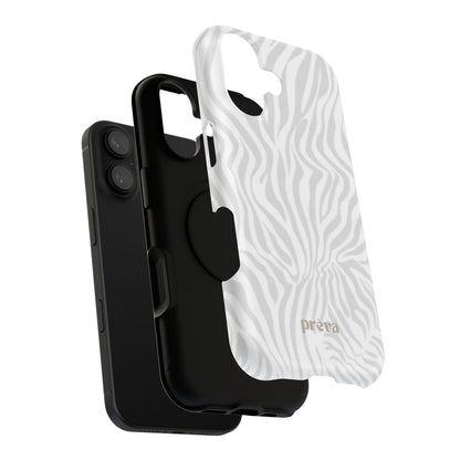 Zebra White Wave Phone Case