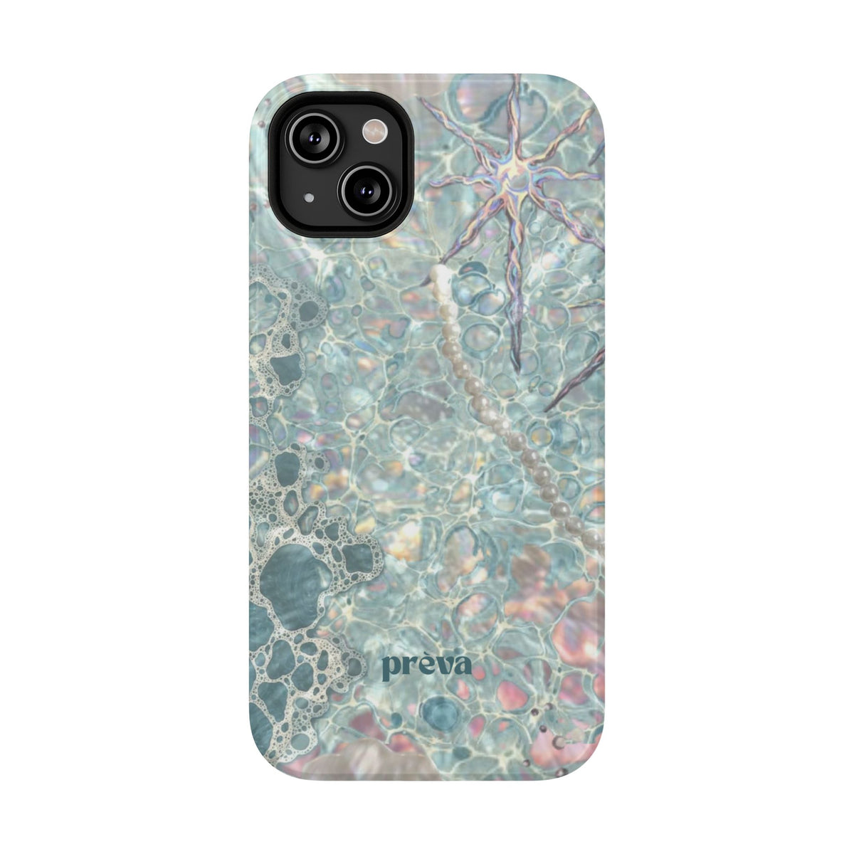 Marbled Seafoam Impact-Resistant Phone Case