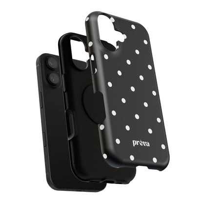 Black with White Polka Dots Phone Case