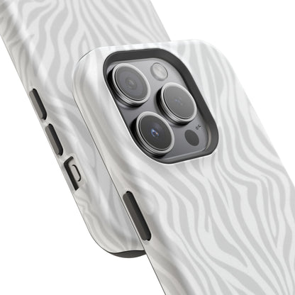 Zebra White Wave Phone Case