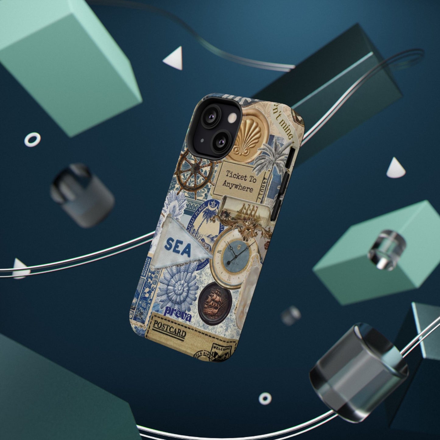 Neutral Travel Collage Phone Case
