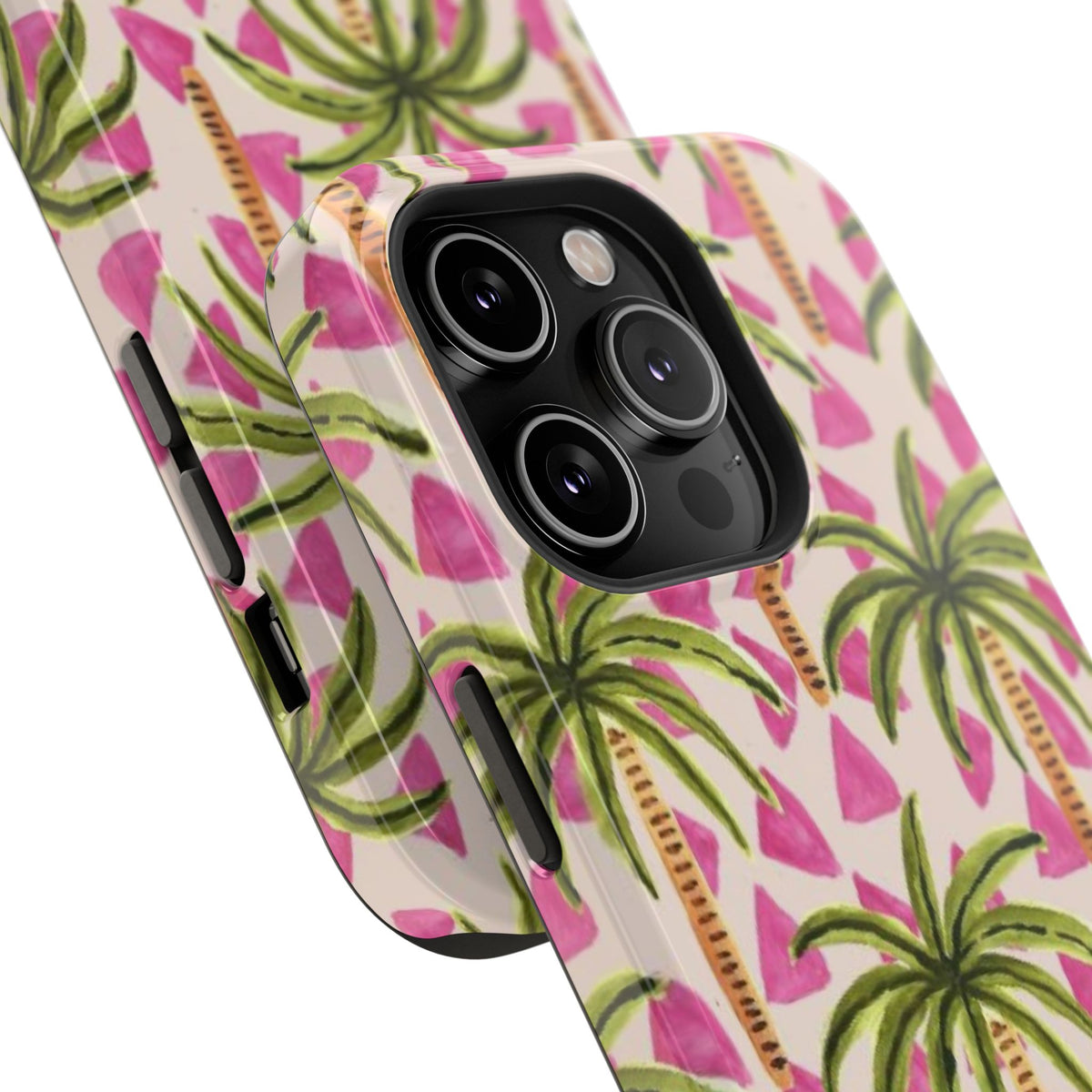 Phone Case — Pink Palm Tree Impact-Resistant Protector