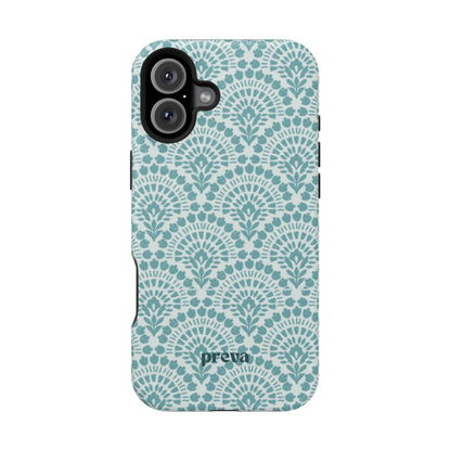 Aqua Lace Pattern Phone Case