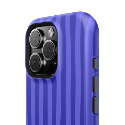 Neon Blue Stripes Phone Case