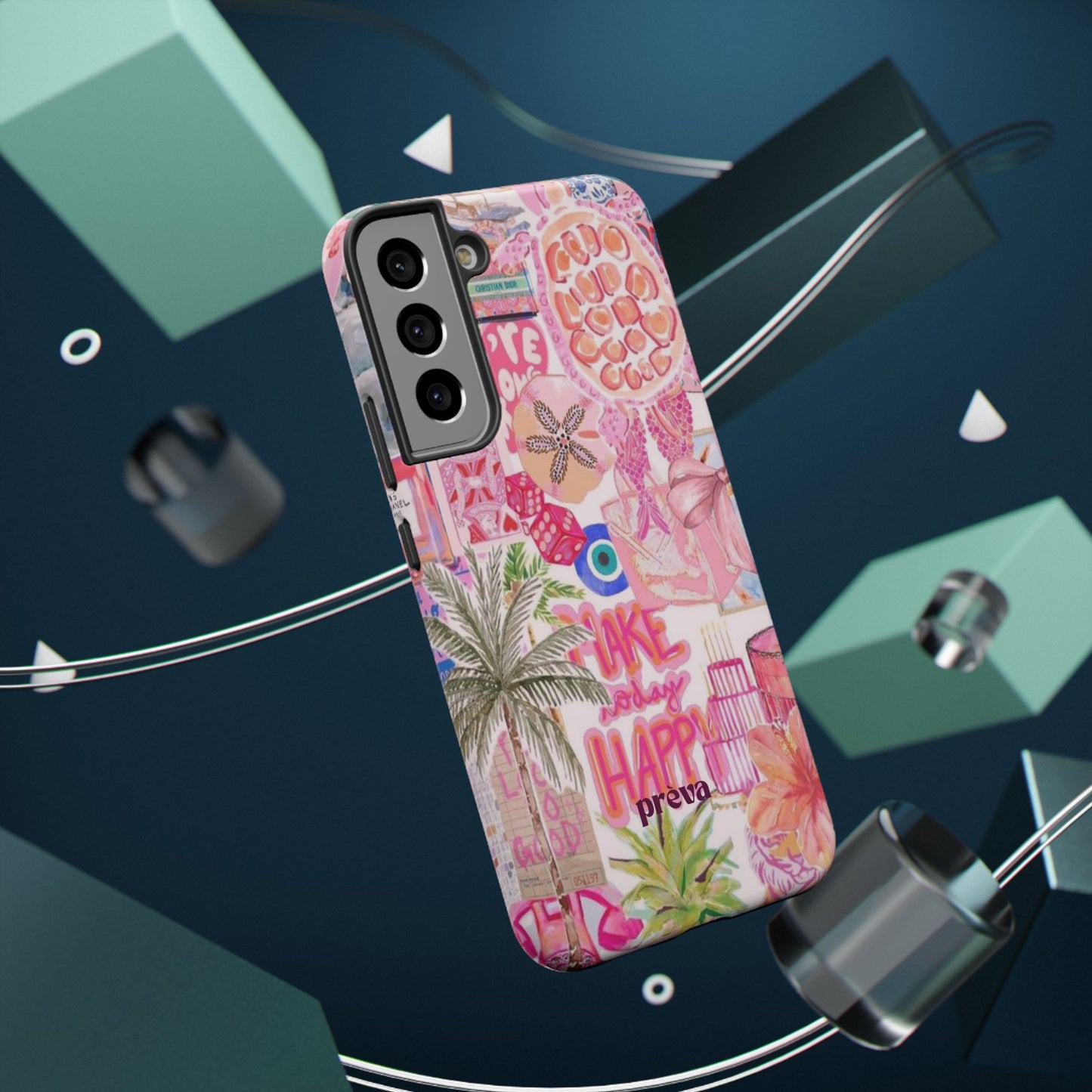 Pink Tropical Collage Phone Case