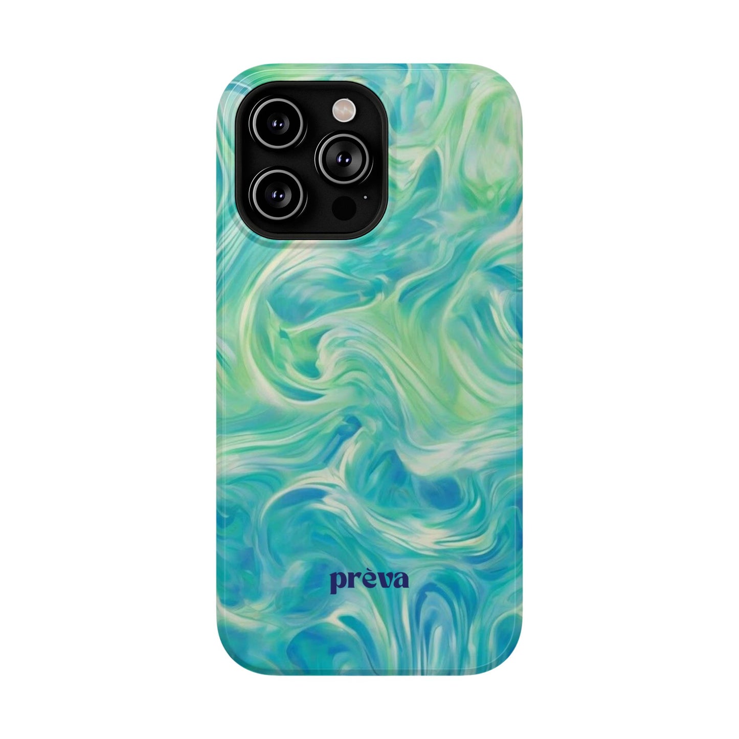 Teal & Green Swirl Phone Case
