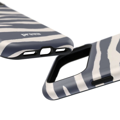 Navy & Cream Zebra Phone Case